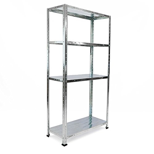 Preisvergleich Produktbild Werkstattregal Tragkraft Steckregal Lagerregal Metallregale mit 4 Fachböden 70x30x137cm von Tolsen