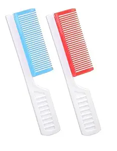 ISRE Multicolored Handle Grip Small Pocket Comb Brush for Ladies and Gents, Mens and Womens Combo Pack of -2