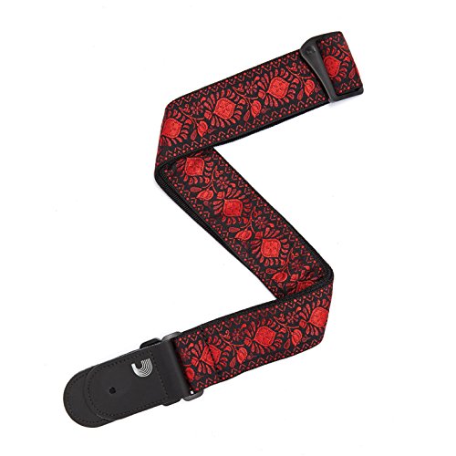 Planet Waves T20W1417 Correa de Guitarra, Bajo, Rojo Oscuro