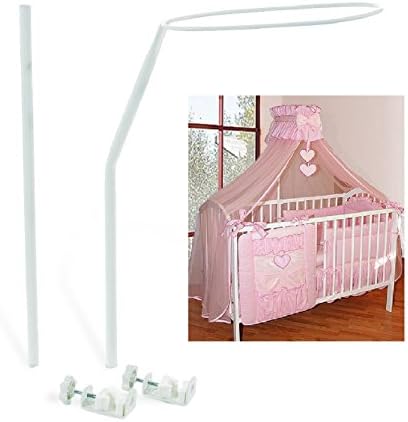 Universal Canopy Drape Mosquito Net Holder Fits Any Baby Cot Bed Crib Basket