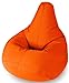 GARDEN FURNITURE Orange Water Resistant Beanbag Lounger For Kids Perfect For Indoor or Outdoor Bean bags
