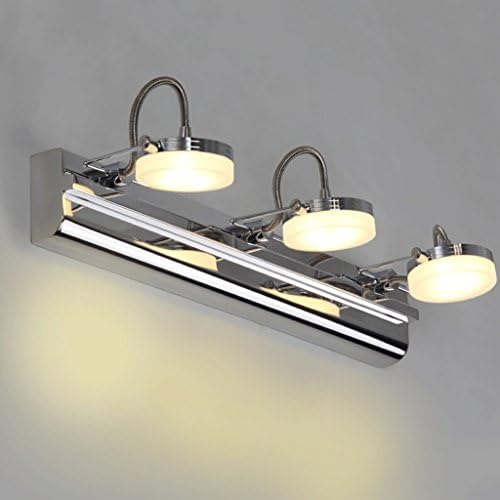 BMKY Wall Lights Stainless Steel Mirror Lamp Bathroom Wall Lamp ( Color : Warm White-9w46cm )