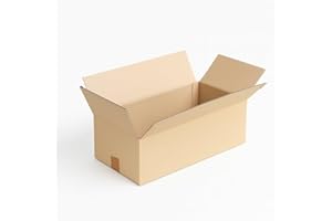 TELECAJAS.COM TELECAJAS | 20 Cajas 50x25x15 cm de Cartón Plana Alargada de Solapas, Robusta Marrón Kraft, Sin asas | Pack de 20