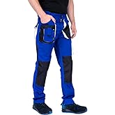 MAZALAT work wear Men's Work Trousers, Safety Trousers, Protective Trousers, Men's Clothing, Multipurpose Pockets, S-3XL, wit