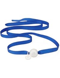 Alexandra Plata - Puslera de cinta otoman azul con perla de agua dulce, incluye charm logo Alexandra Plata en plata de ley 0925