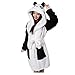 Produktbild Colorfulworld Damen Bademantel Tier Karikatur Kapuze Bademäntel Morgenmäntel Nachtwäsche Cosplay Kostüm Pyjama (panda, L)