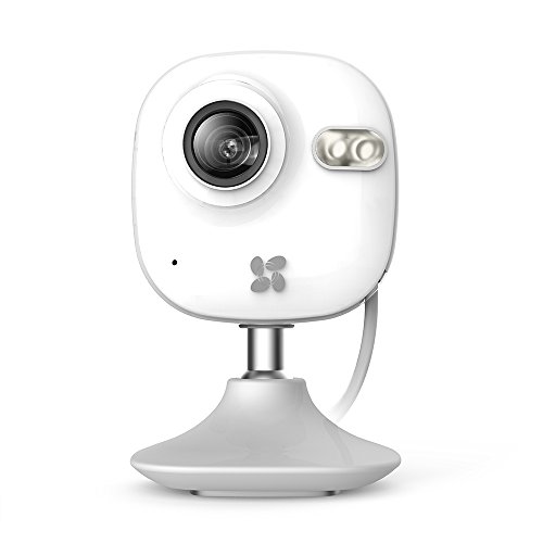 EZVIZ C2mini IP Telecamera di Sicurezza, 720P HD, 2.4Ghz Wi-Fi Interni Videocamera con Audio Bidirezionale, Baby Monitor del Bambino & Animale, Visore Notturno