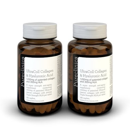 1500mg x 360 tablets. 1200mg of UltraColl Collagen & 300mg of Hyaluronic Acid per tablet. (2 bottles of 180 tablets each - 6 months supply). SKU: UCHL3x2