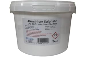 Trustleaf 3kg Tub ALUMINIUM SULPHATE 17% Iron Free Alum Al2(SO4)3