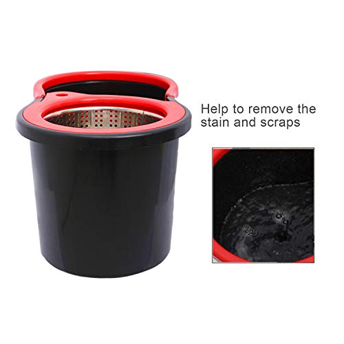 Ipetboom Testa Di Ricambio Per Mop Rotante Con Base in Acciaio Inossidabile E Plastica, Compatibile Con Lavapavimenti, Ideale Per Pulizia Di Pavimenti, Finestre E Auto