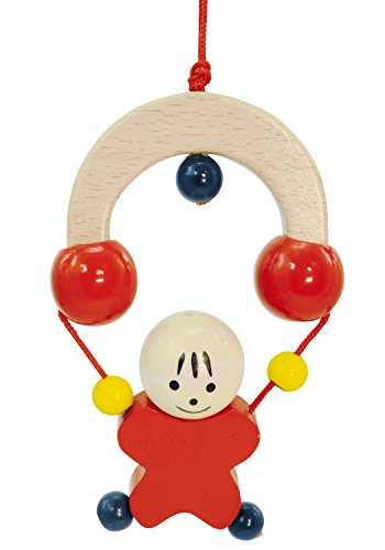 Bieco 23000014 – Baby Holz Spieltrapez höhenverstellbar ca. 64 x 55 cm, rot - 7