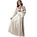 Produktbild JYJM 2018 Weihnachten Frauen Satin Langes Nachthemd Silk Dessous Nachthemd Sexy Robe Damen Kolylong Frauen Elegant Wolljacke Lange Herbst Winter Warm Windbreaker Vintage Mantel Slim Parka Outwear