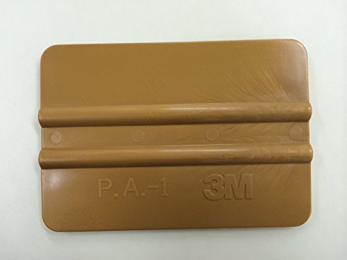 Kantenrakel 3M, Folienrakel, Rakel, Handrakel, zur Verklebung von Folien, Verklebungshilfe, Verklebehilfe, Werkzeug, Kunststoffrakel, Goldrakel, Farbe gold