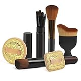 Qualitätssicherunges und wunderschönes Design: Hochwertige schwarze haltbare Holzgriffe, Borstenzwinge und glatte Kunsthaar sieht modisch und prächtig aus. überhaupt nicht rostige, haltbar und ungiftig.
