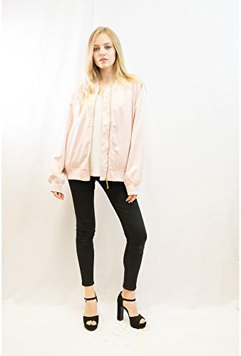 Lady Men unisex palin black pink grey khaki green color satin quilted bomber jacket