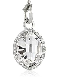 Dyrberg/Kern - Colgante de metal bañado en plata con cristal swarovski