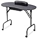 Black Manicure Table Nail Technician Desk, Foldable