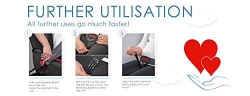 Scamp – Schwangerschaftsgurt / Sicherheitsgurt / Gurtführung für Schwangere mit ISOFix Ausstattung (auch ohne verwendbar) – AIRNET-Stoff (atmungsaktiv) – verstellbare Gurtband Länge | Auto / KFZ NEU - 4