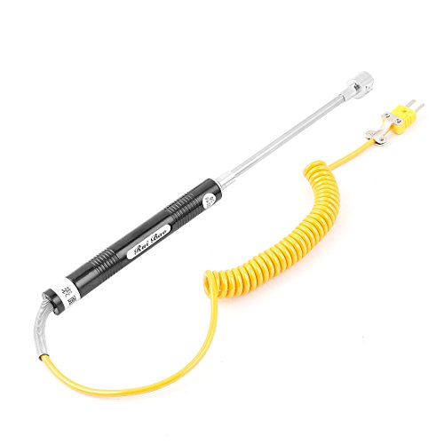sourcingmap® NR-81532B Tempreture Messung K Typ Handheld Thermoelement Sonde Fühler Stecker