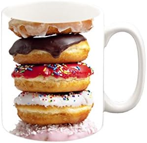 Stack of Doughnuts Funny Mug, Coffee Mug, Tea Cup, Tea Mug