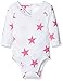 Produktbild aden + anais Kimono Body (0 bis 3 Monate, lange Ärmel, mittel, Shocking Pink Star)