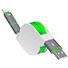Produktbild Skitic 2 in 1 Ausziehbares Roll-up Micro USB Typ C Metall Ladekabel Datenkabel Schnellladekabel für Huawei P9/ P9 Lite/ P8/ P8 Lite, Samsung Galaxy S7/ S7 Edge/ S6 / S6 Edge / S5 / S4, Galaxy Note 5/ 4/ 3/ 2, HTC, Sony, Oneplus, Xiaomi, LG, Motorola, Alle Handys und Tablette mit Android System (Grün)