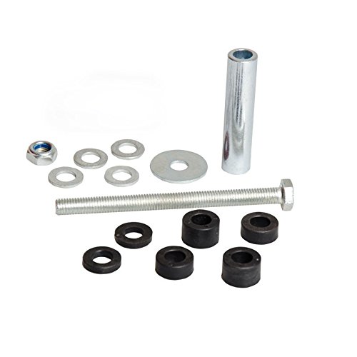 Pannensicheres Schubkarrenrad inkl. Universal Achsen-Set, Vollgummi-Reifen 400 mm mit Präzisions-Kugellager, Universal Schubkarren-Reifen PU auf Stahlfelge mit 150 kg Traglast - 6