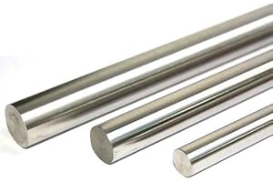 EVEK Asta in tungsteno da 4 mm, in metallo, elemento 74, 99,9% W, rotonda, in tungsteno (0,5 m = 50 cm = 500 mm)