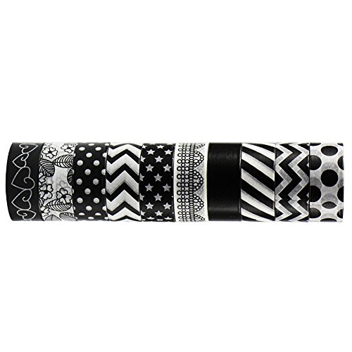 edgeam - Cinta washi adhesiva cinta decorativa juego de 10 rollos reviews edgeam - Cinta washi adhesiva cinta decorativa juego de 10 rollos