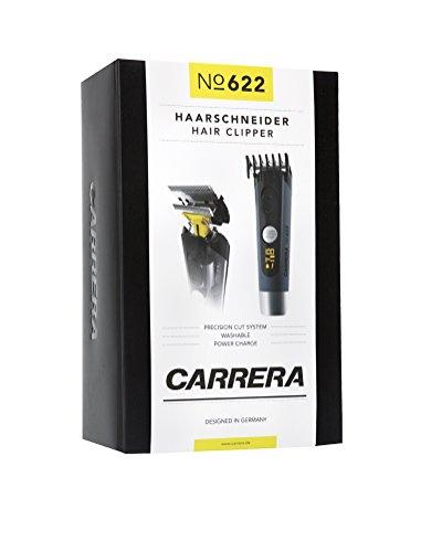 CARRERA 622 Haarschneider & Haartrimmer mit Aufsatz 4 – 19 | 21 – 36 mm Feineinstellung 0,8 | 1,2 | 1,6 | 2,0 mm Haarschneidemaschine mit Akku Netzbetrieb - 7