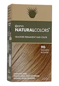 9G Golden Blonde: Onc Naturalcolors 9G Golden Blonde Healthier Permanent Hair Color Dye 4 Fl. Oz. (120 Ml) With Certified Organic Ingredients, Ammonia-Free, Resorcinol-Free, Parab