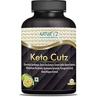 Naturyz KETO CUTZ Ketogenic Fat Burner with Natural Weight Loss Supplement for Men and Women -60 Tablets (1600 mg)