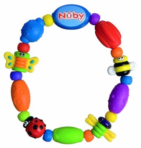 Nuby Bug A Loop Teether Bead, Colors May Vary Size: 1 Pack, Child, Play, Newborn, Game, Toy