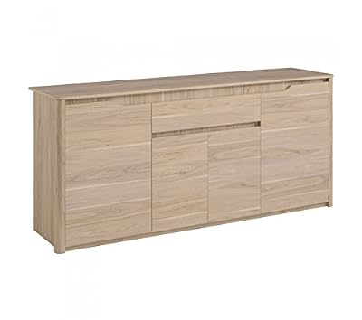 Parisot 0191ENFI Wendy Enfilade Buffet Bois Blanc 185,3 x 45,8 x 85,5 cm