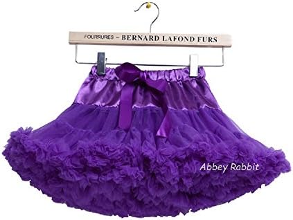 Girls Fluffy RARA Skirts Pettiskirts Tutu Princess Party Skirts Ballet Dance Wear 12M-8 Years AbbeyRabbit Exclusive Copyright Item (M, Purple)