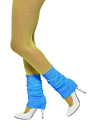 Imagen 1 de Smiffy's Calentadores, Azul neón, Color, 70 cm (39453)