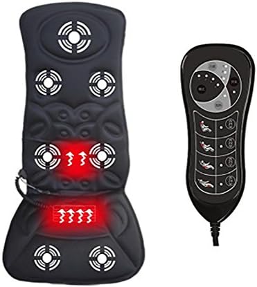 DIELIAN Vibrating Car Seat Cushion Cover Massager for Back, Neck, and Thigh with 7 Motor Vibrations 4 Modes 3 Speed ??Heating for Home Office Car