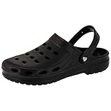 Sehr bequem zu tragen. 2Surf Herren Clogs Garten Schuhe Freizeit Pantoffel Strand Pool in vielen Farben M195sw Schwarz 42