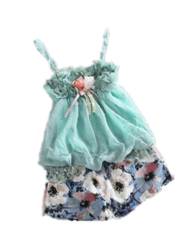 Baby Girl Summer Braces Skirt Top Shirt Short Pants Outfit Clothes Dresses (1...