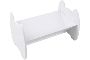 HoaaiGo Libreria per bambini, mini scaffale da scrivania, piccola scrivania, libreria per riviste, cameretta dei bambini, soggiorno, camera da letto, cucina (bianco)