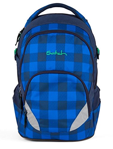Preisvergleich Produktbild Satch Schulrucksack Air Bluetwist 9A4 karo blau grau