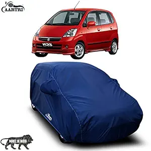 CREEPERS Water Resistant Dust Proof Car Body Cover with Mirror Pocket Compatible with Maruti Suzuki Zen Estilo (Navy Blue )