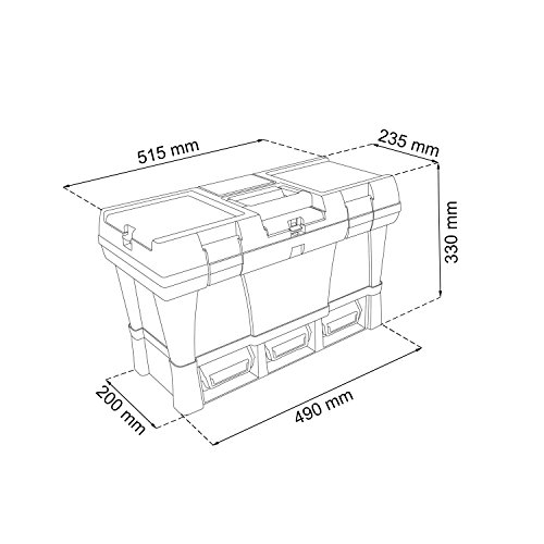 Patrol Group Werkzeugkiste Module Semi Profi-20 inklusiv Kleinteilemagazin, 1 Stück, Stuff - 2