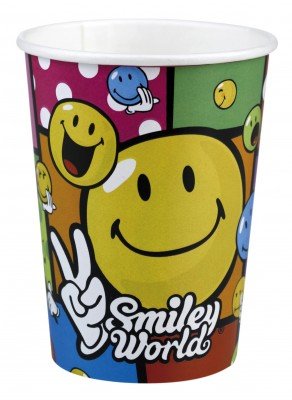 8 Becher Smiley