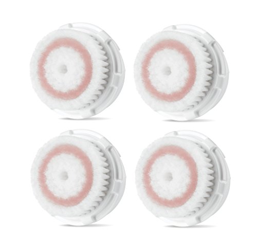 Replacement Brush Head Sonic Radiance for Clarisonic MIA & MIA 2, PRO, PLUS Facial Cleansers (4-Pack)