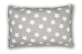 Dekokissen Kissenbezug Kissen 40cm x 60cm Lebkuchen Grau A1 (Sternchen)