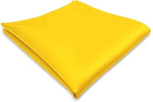 TigerTie Designer näsduk i enfärgad – kavalihandduk pochette näsduk – storlek 30 x 30 cm, Gul trafikgul knallgul, Einstecktuc