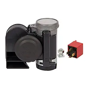 Oshotto Stebel N. Compact Twin Air Horn Universal for Cars, Trucks, Boats, ATVS, Motorcycles and Scooters (Black)