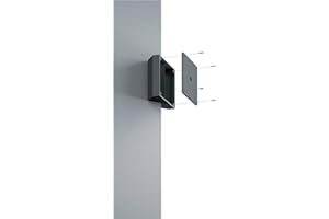 Trio Leuchten Mocowanie narożne 9965-32, do narożników zewnętrznych i wewnętrznych, nadaje się do wszystkich zewnętrznych lamp ściennych TRIO, czarny matowy