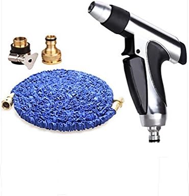 JINER Expandable Garden Hose 72 Ft With 7 Patterns Garden Spray Nozzle For Car Wash Cleaning Watering Lawn Garden Plants